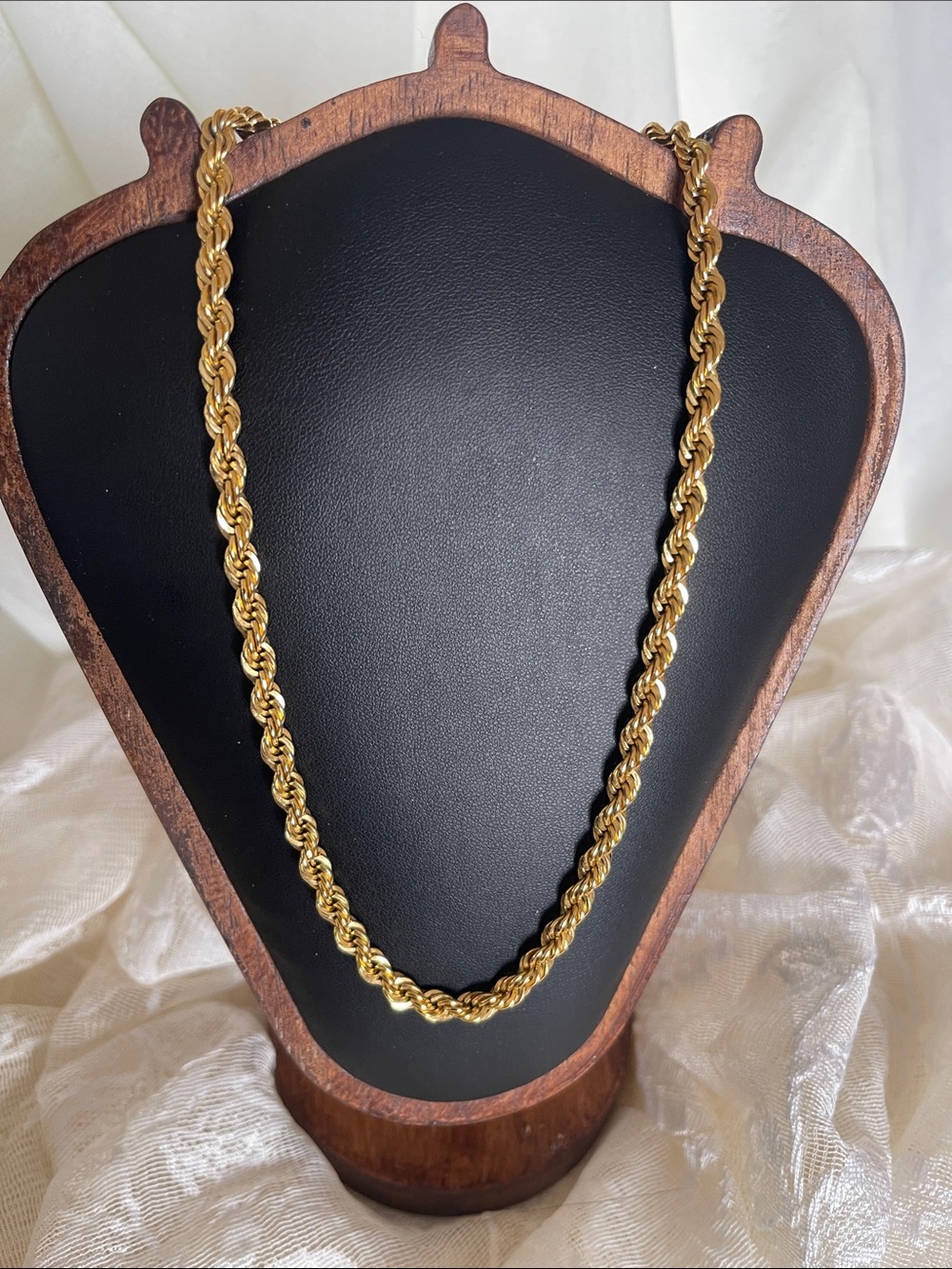 Monet Gold Twist Rope Necklace